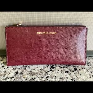 COPY - Michael Korda Burgundy and Maeve Folded Wallet